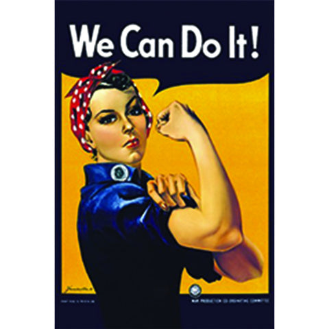 Rosie the Riveter "We Can Do It!"  Poster