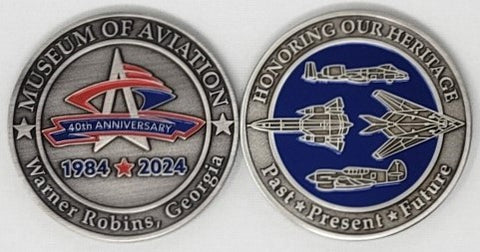 Museum of Aviation 40th Anniversary Coin
