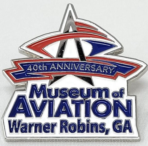 Museum of Aviation 40th Anniversary Lapel Pin