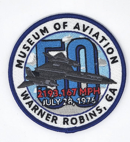 SR-71 50th Museum of Aviation Patch